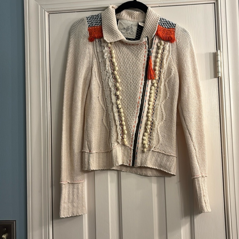 Anthropologie Angel of the North Sweater